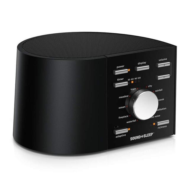Sound+Sleep High Fidelity Sleep Sound Machine with Real Non-Looping Nature Sounds, Fan Sounds, White Noise, and Adaptive Sound Technology