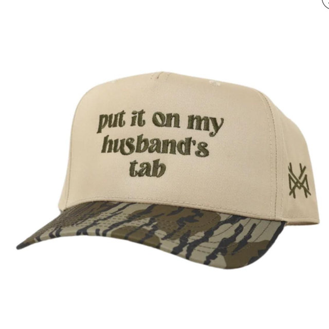 Put it on my Husband's Tab