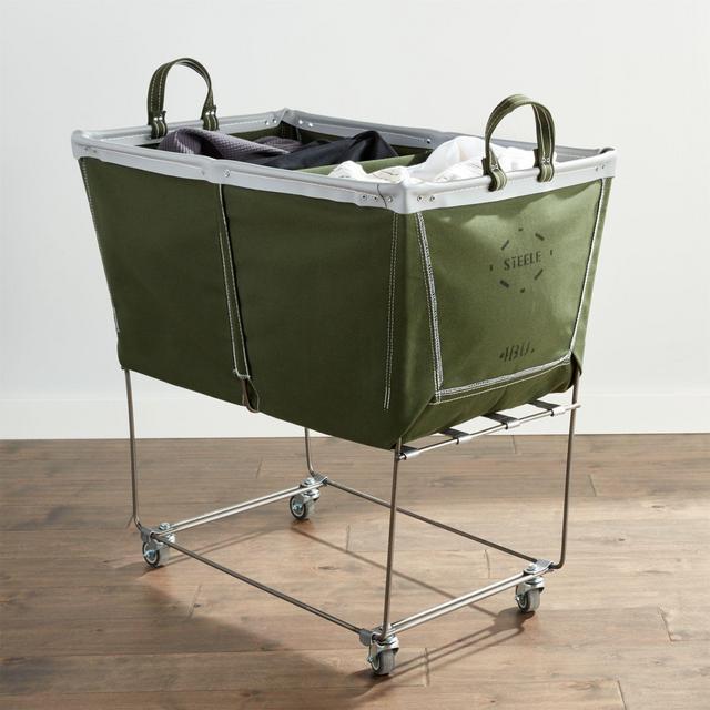 Steele ® Divided Canvas Sorter Olive