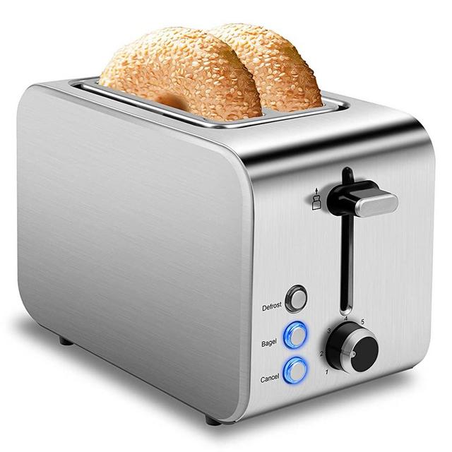 Toaster 2 Slice Best Prime Toasters Stainless Steel Black Bagel Toaster  Evenly and Quickly with 2 Wide Slots 7 Shade Settings and Removable Crumb  Tray for Bread Waffles: Home & Kitchen 