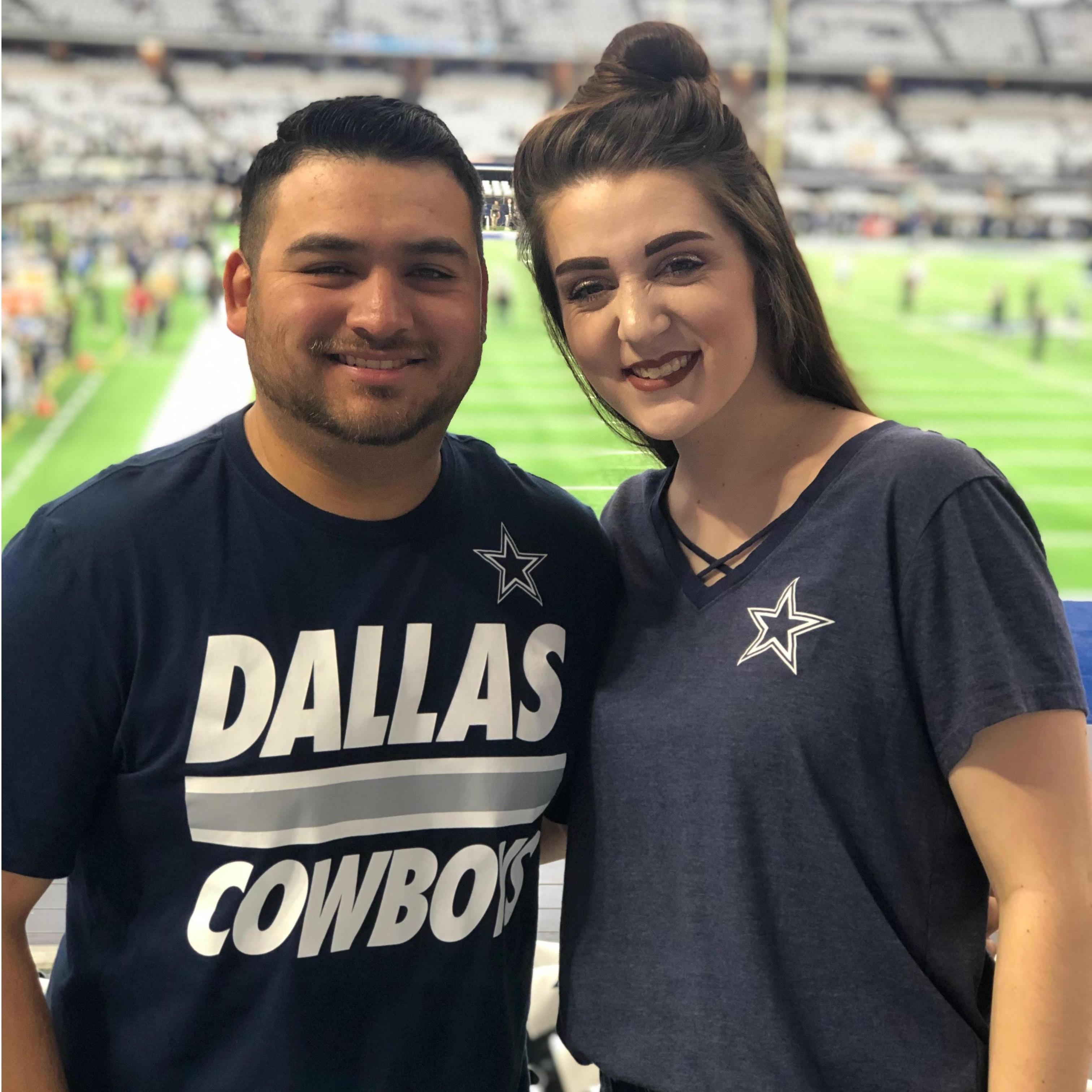 Our first Dallas Cowboys football game!