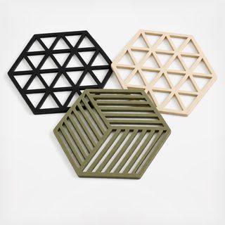 Hexagon & Triangle Assorted Trivet, Set of 3