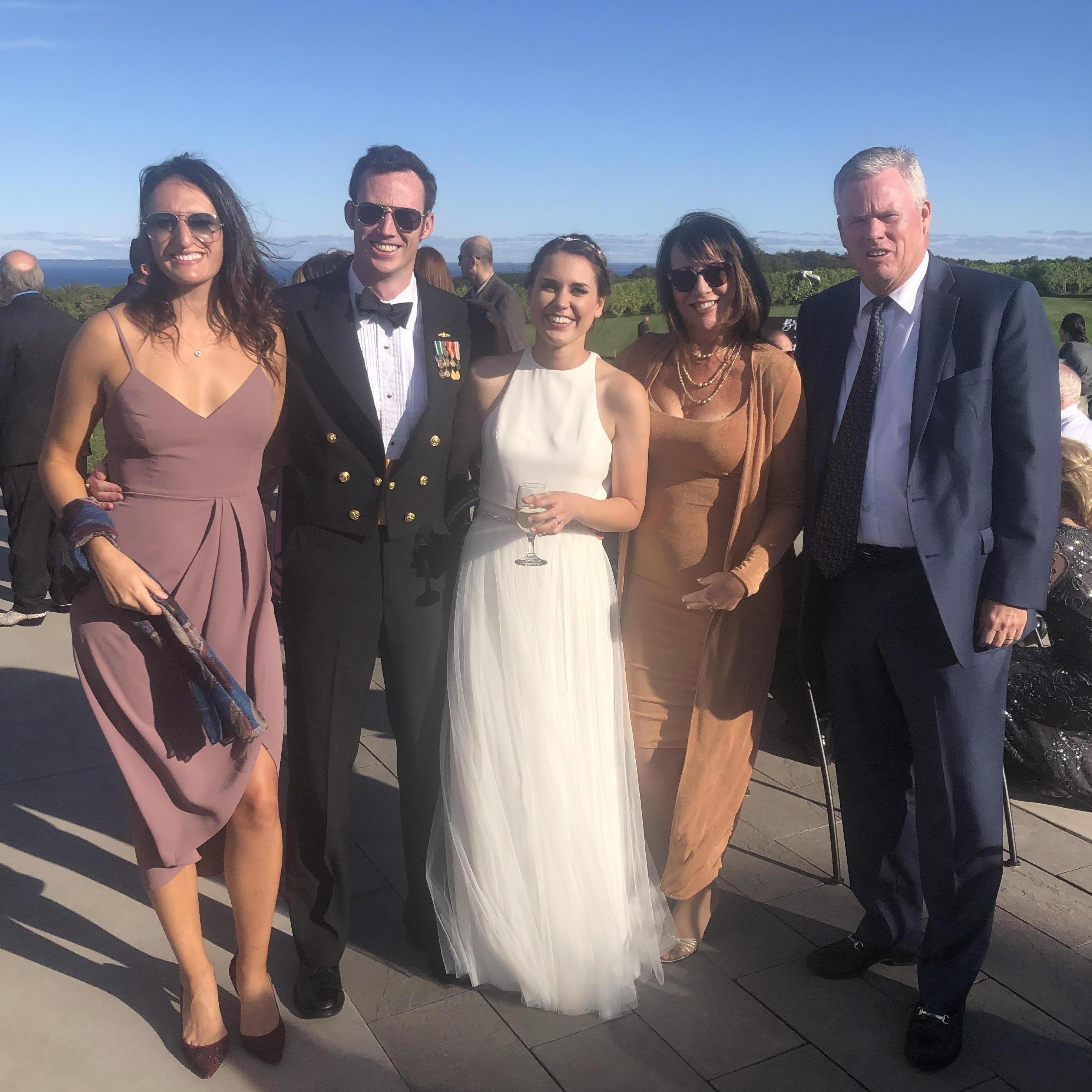 Matt's cousin, Victoria and Brian's wedding.