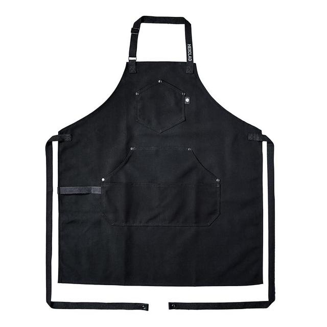 HexClad Eco Modern Chef Apron for Cooking and Grilling, Professional HexTwill Fabric Aprons with Pockets