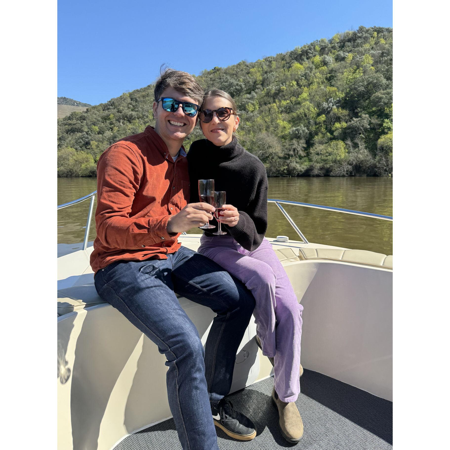 Celebrating 5 years of dating in the Duoro Valley (Portugal), the birthplace of port wine!