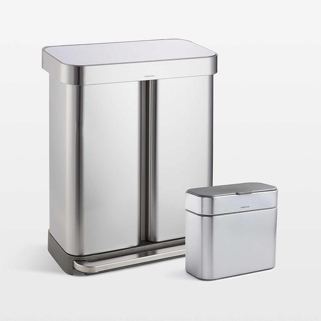 Simplehuman ® 58-L Recycler and Caddy Set