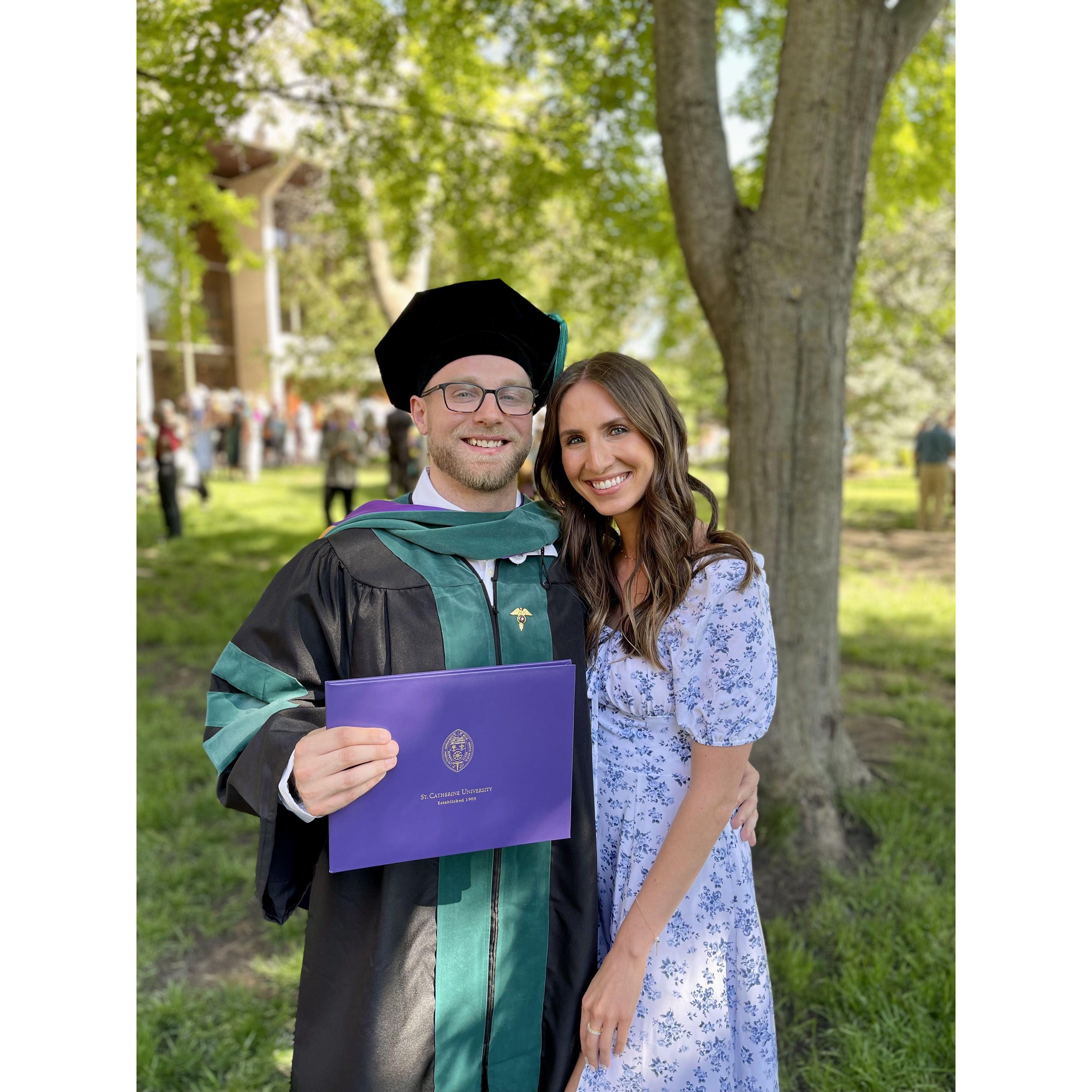 Julian’s graduation from Physical Therapy school in May 2024