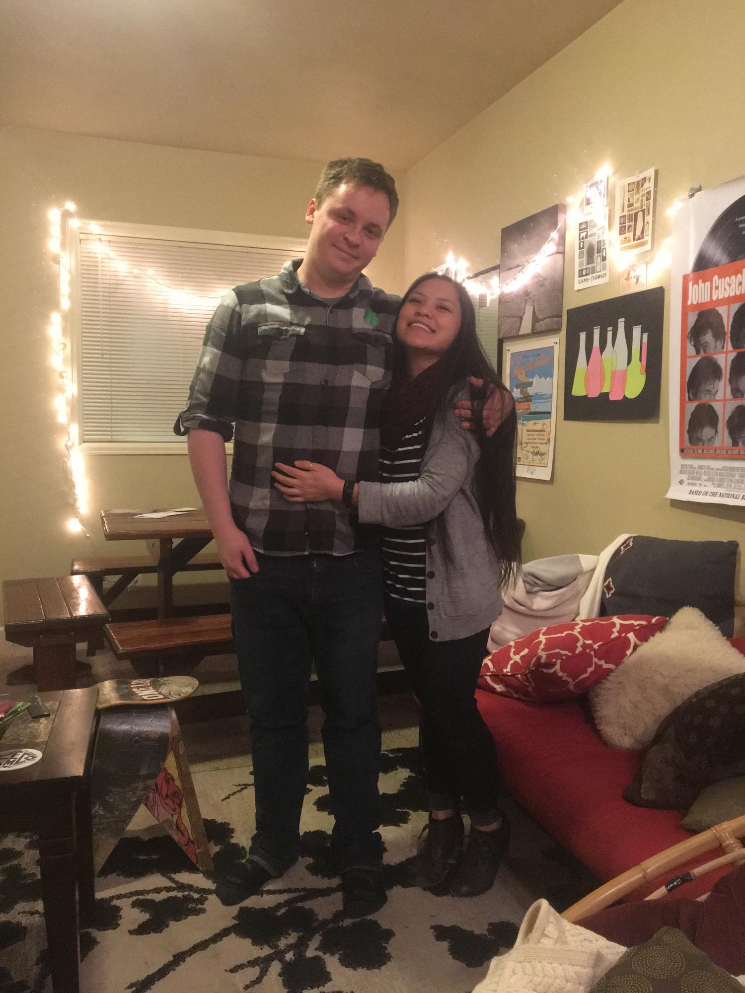 This was taken on our 3 year anniversary! Are you starting to see a trend?