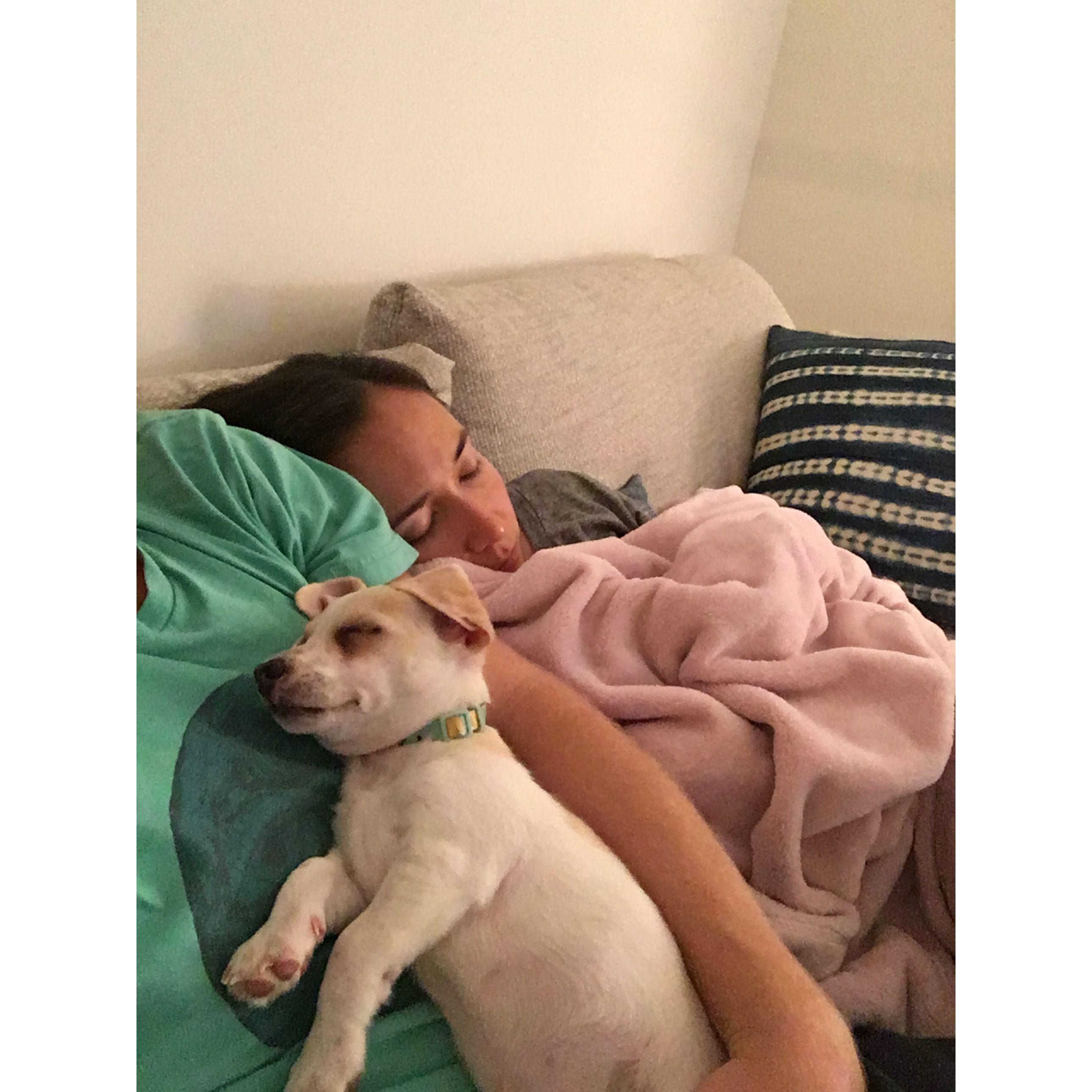 Anders continues to add to his portrait series of Jack and Sarah napping together to this day. This is one of his earliest works