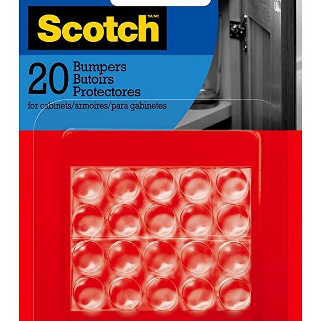 Scotch SP950-NA Bumpers and Door Stops, 1/2" Round, 20 Count