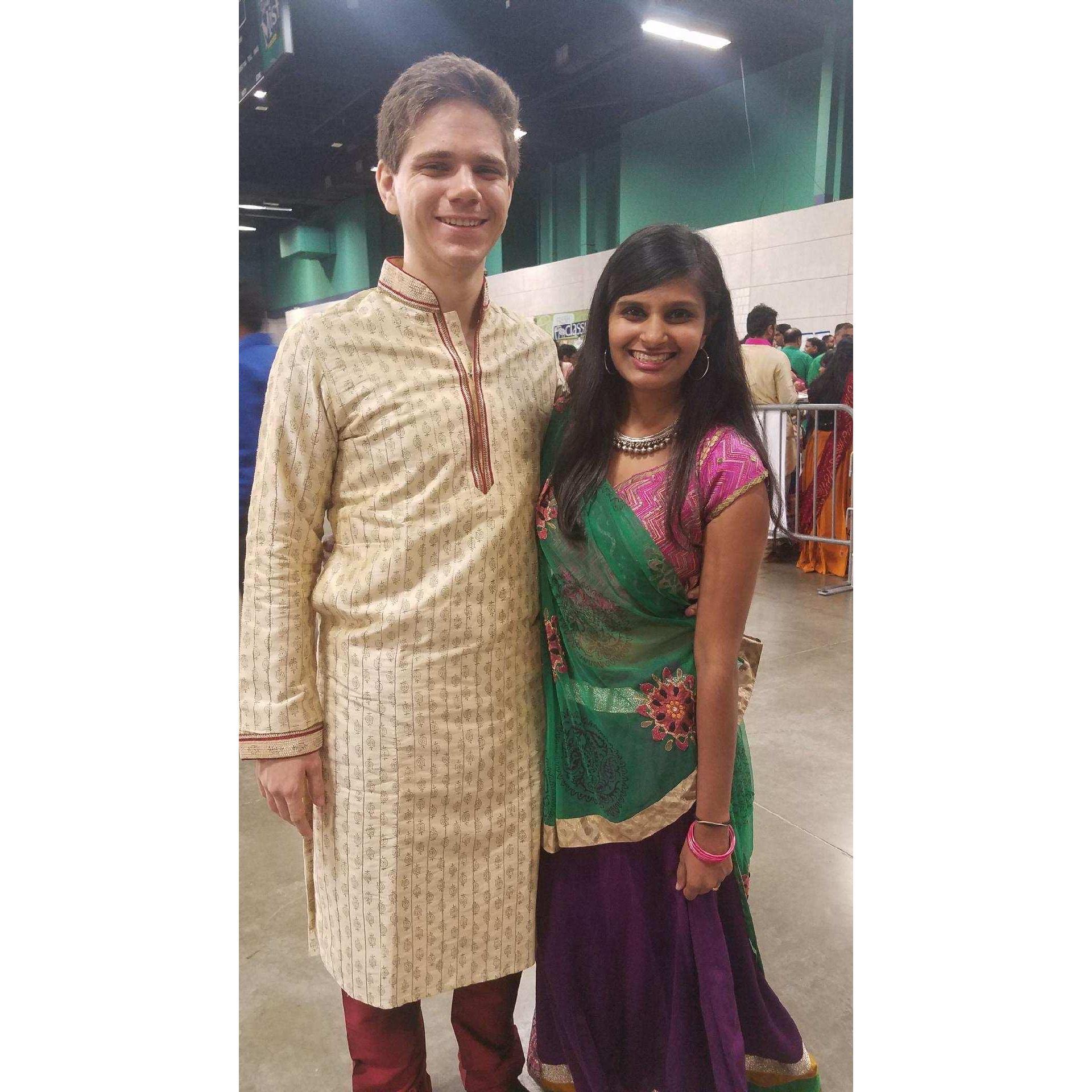 Eldon's first time going to Garba....he was not prepared.