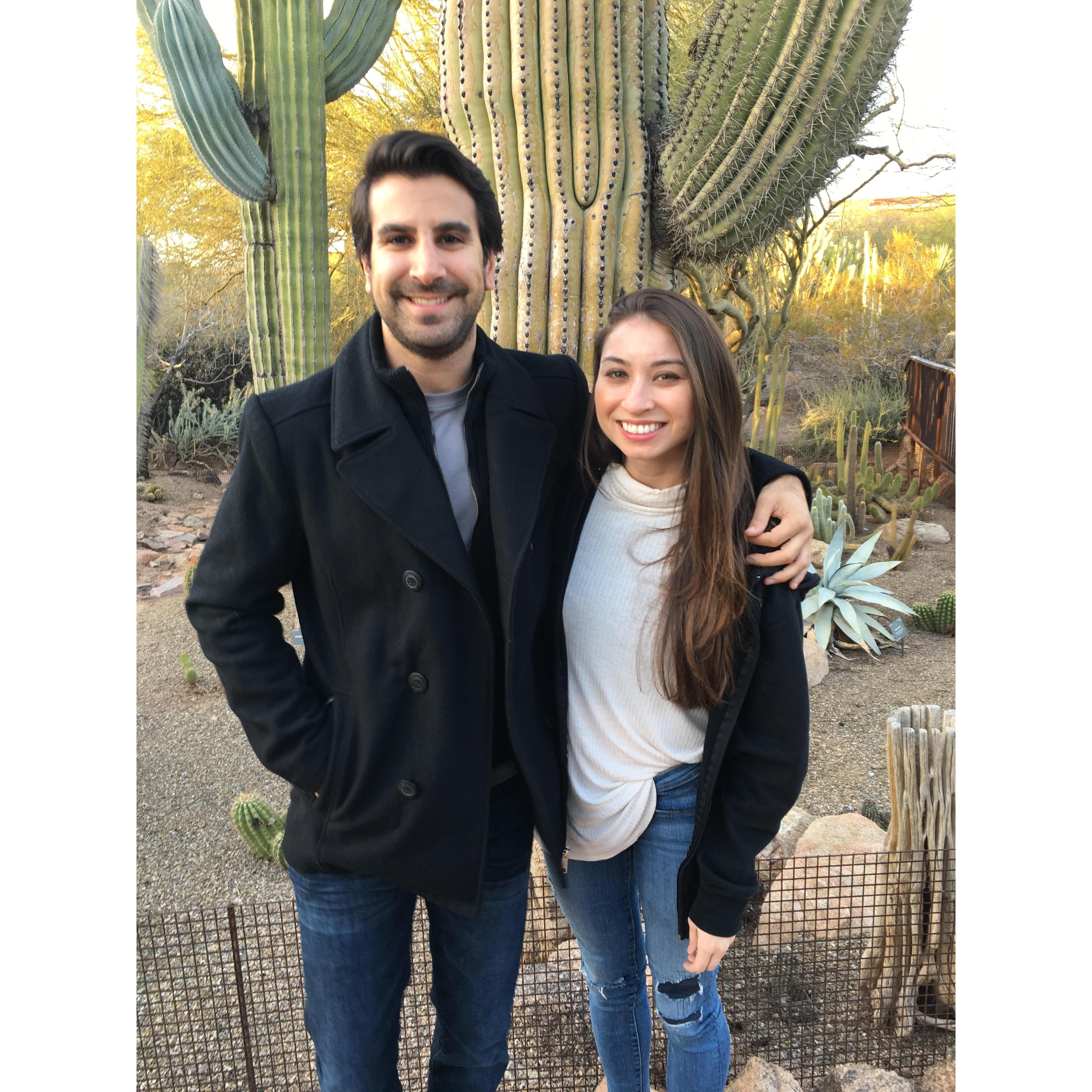 Stephanie loves cacti in Arizona