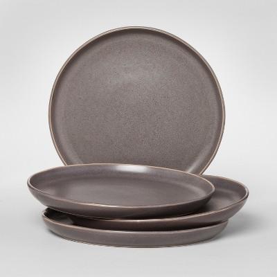 Tilley Stoneware Dinner Plates 10.5" Black Set of 4 - Project 62™