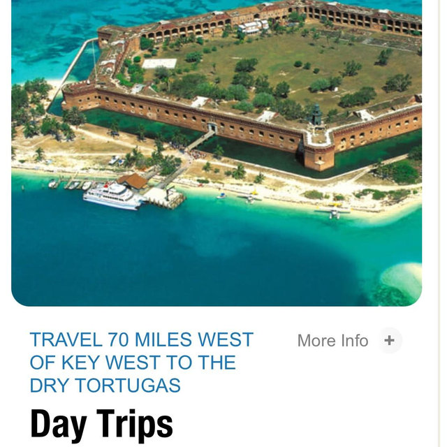 Honeymoon day trip to Dry Tortugas National Park via Ferry