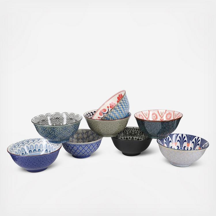 BIA Cordon Bleu, 8-Piece Assorted Novelty Bowl Set | Zola