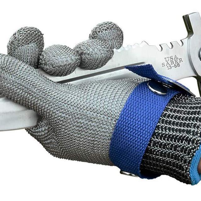 Schwer Level 9 Cut Resistant Glove Stainless Steel Mesh Metal Wire Glove Durable Rustproof Reliable Cutting Glove Latest Material