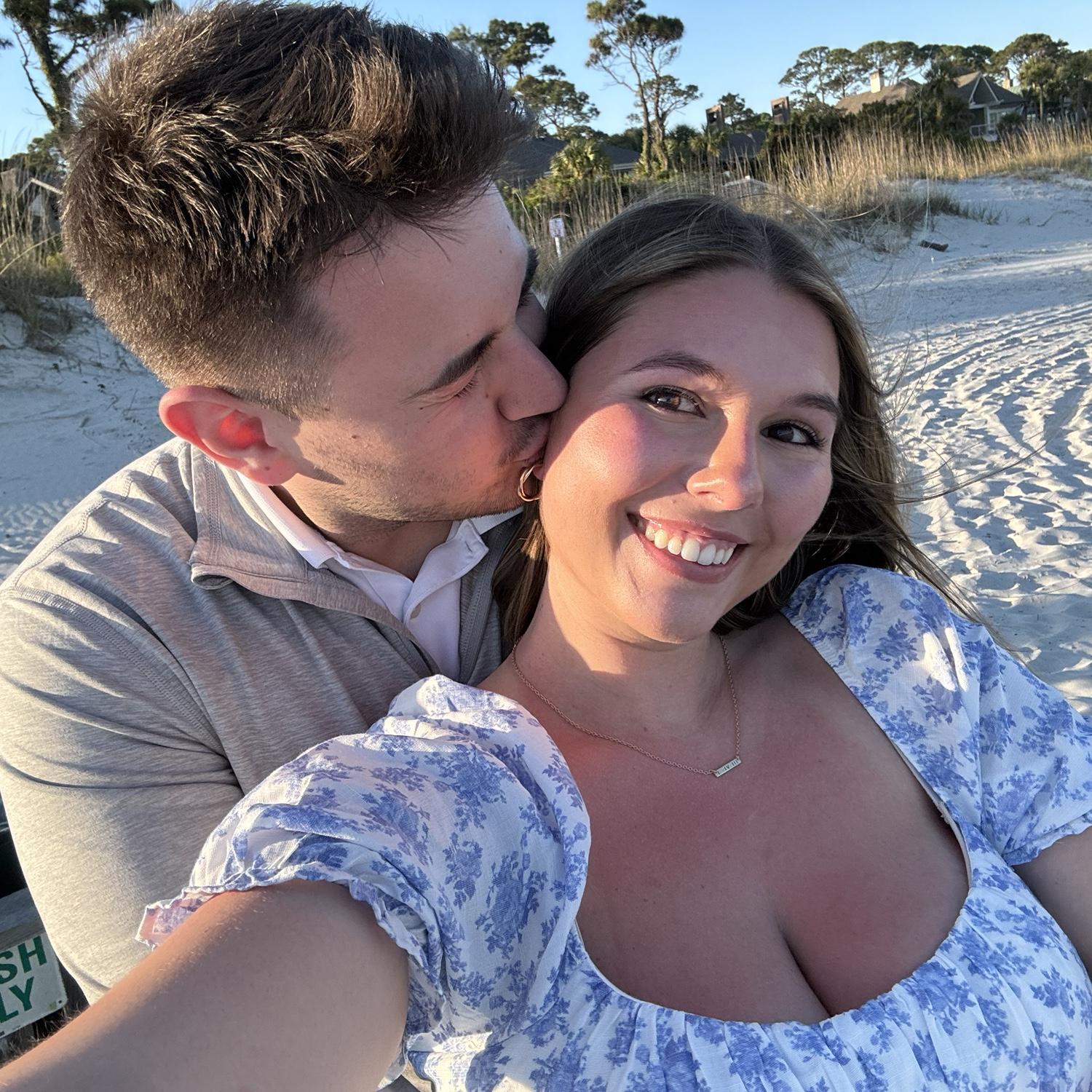 Pre-dinner kiss on Hilton Head Island. 04/15/24