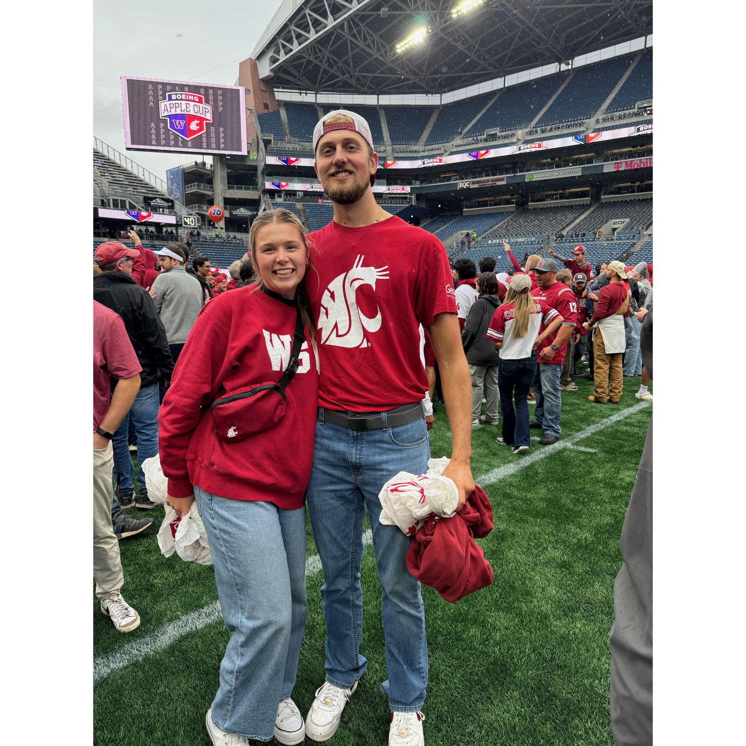 Rushing the field at Applecup!