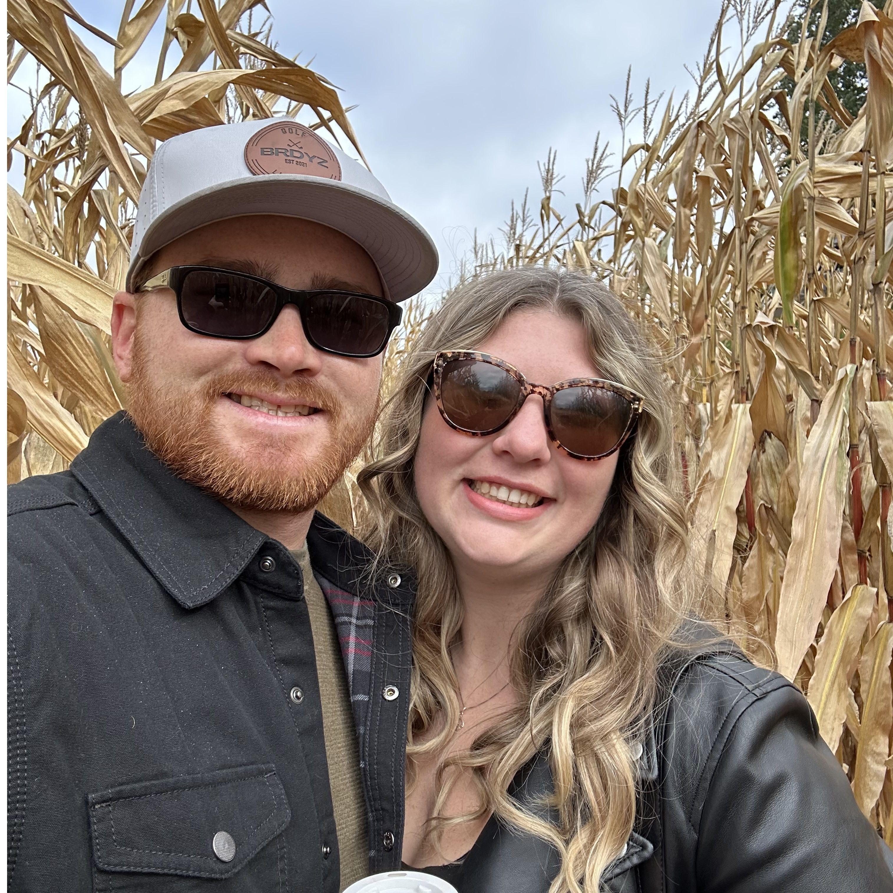 Pumpkin patch and corn maze at Dyments Farm