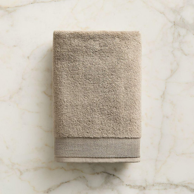 Plush Fibrosoft Hand Towel. Taupe