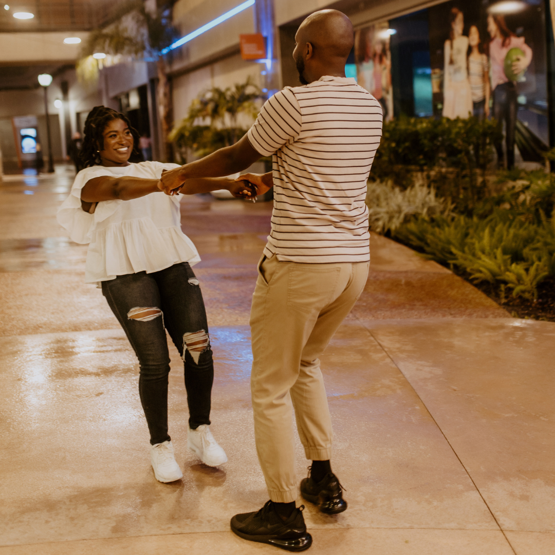 Dancing in the rain