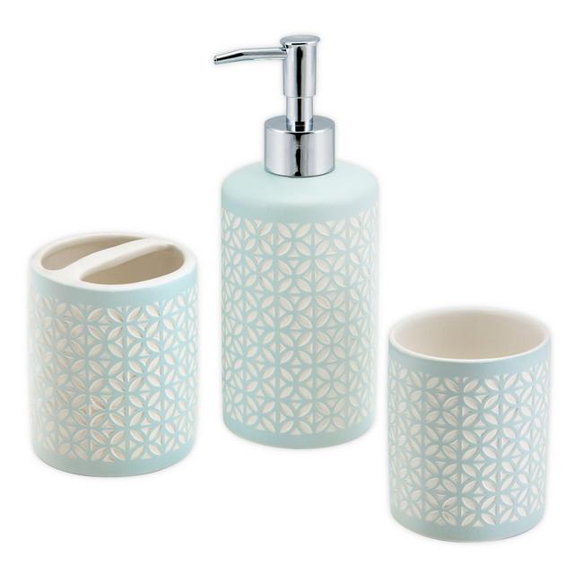 Felix 3-Piece Bath Accessory Set in Blue