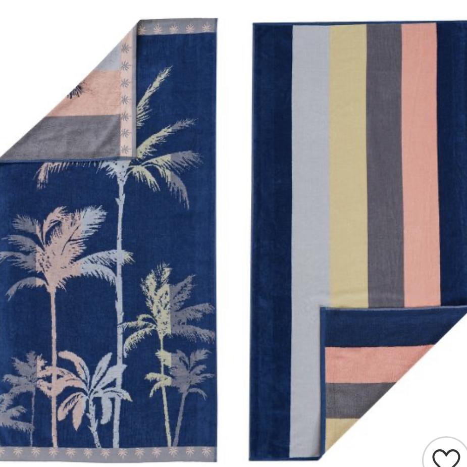 Great Bay Home 2 Pack Plush Jacquard Beach Towels