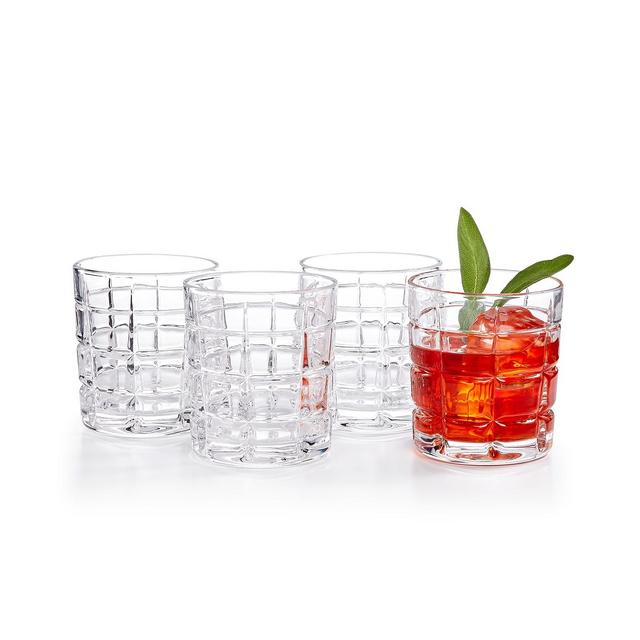 Godinger Radius Set of 4 Double Old Fashioned Glasses