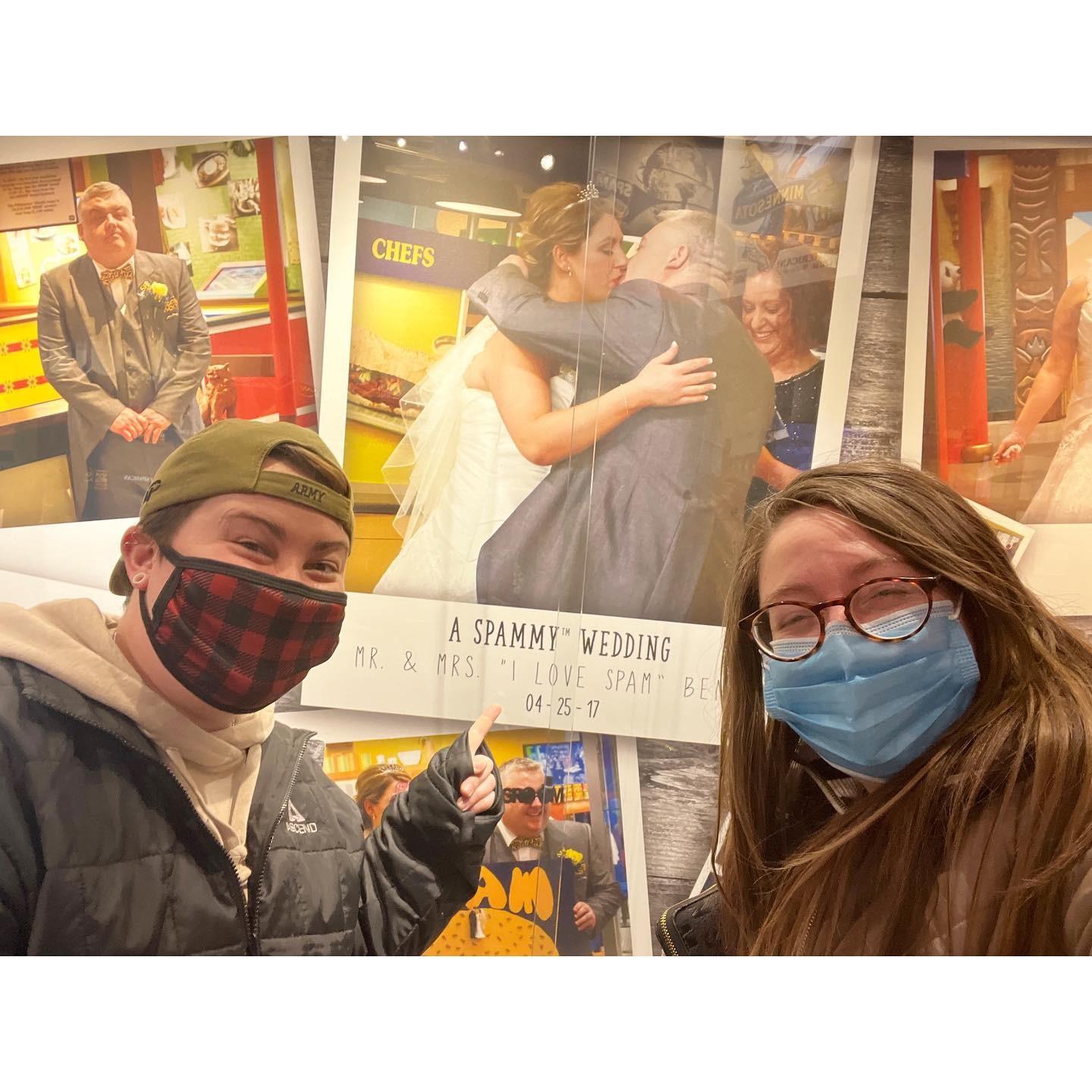 When we joked about having our wedding at the spam museum.
