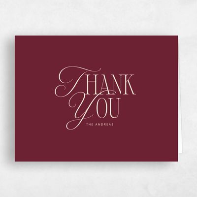 Wine, Red Wedding Thank You - Thisbe Landscape