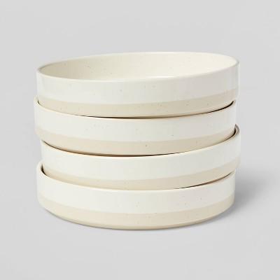 36oz 4pk Stoneware Catlett Dinner Bowls White - Threshold™