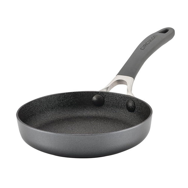 Circulon A1 Series with ScratchDefense Nonstick Induction Small Frying Pan for Eggs, Induction Cookware, Egg Pan, 6.25-Inch, Graphite