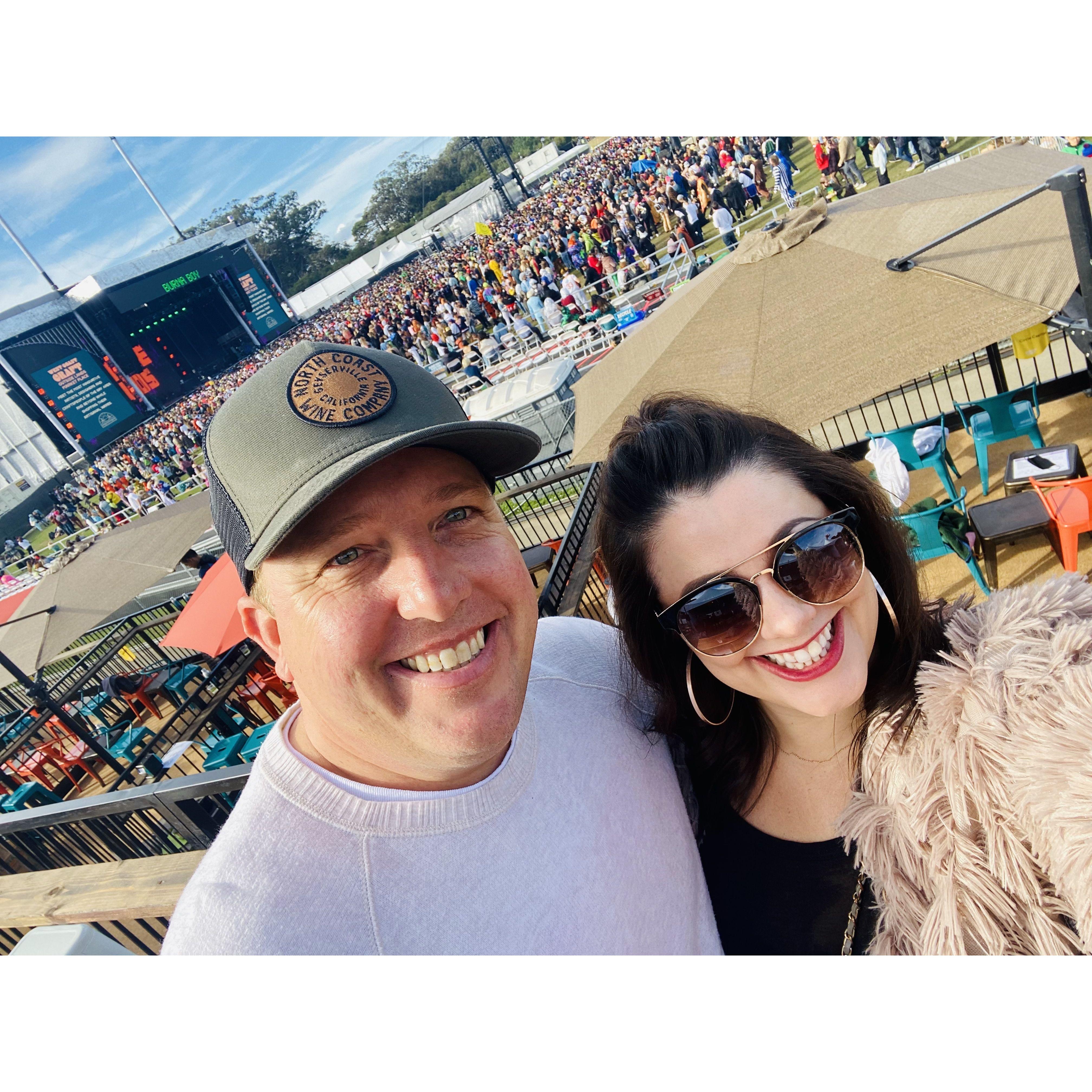Trying to fit in at Outside Lands (we tried our best)
