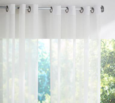 Indoor/Outdoor Sheer Grommet Drape