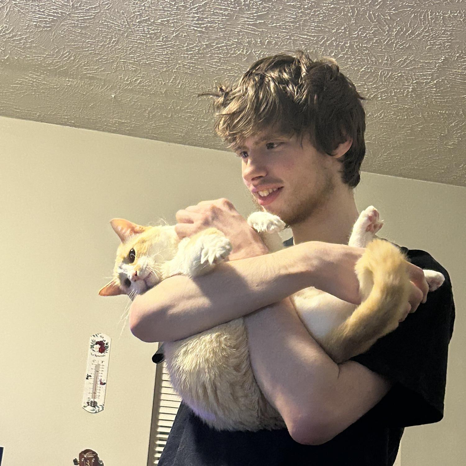 Nate with our son, Thor