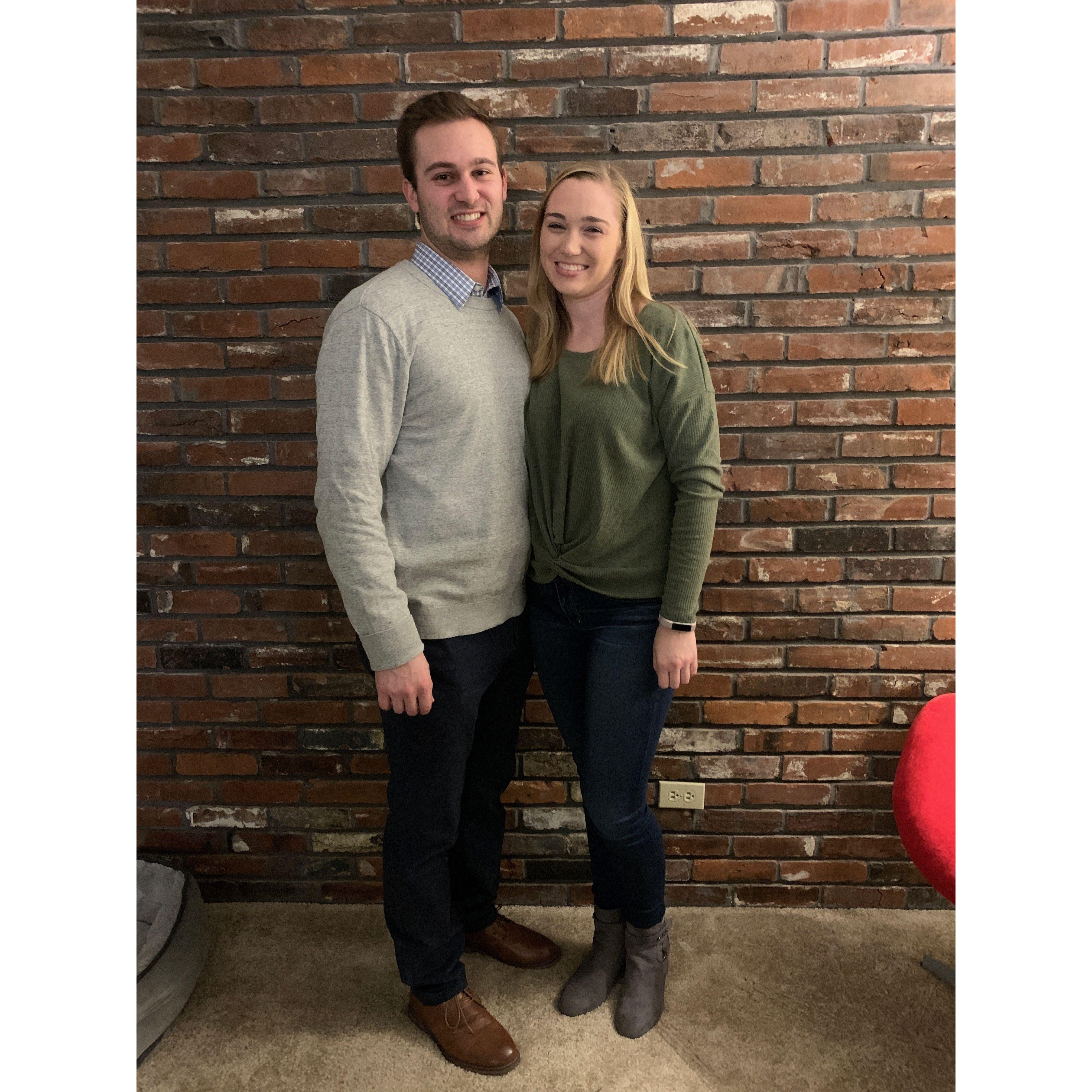 Our "first" pic together, November 2019. There's probably older pictures from 2010 but who knows where those are.