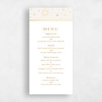 Beige Wedding Menu - Heron Foil