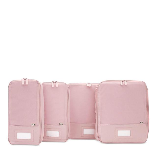 BÉIS The Compression Packing Cubes, Set of 4 in Atlas Pink