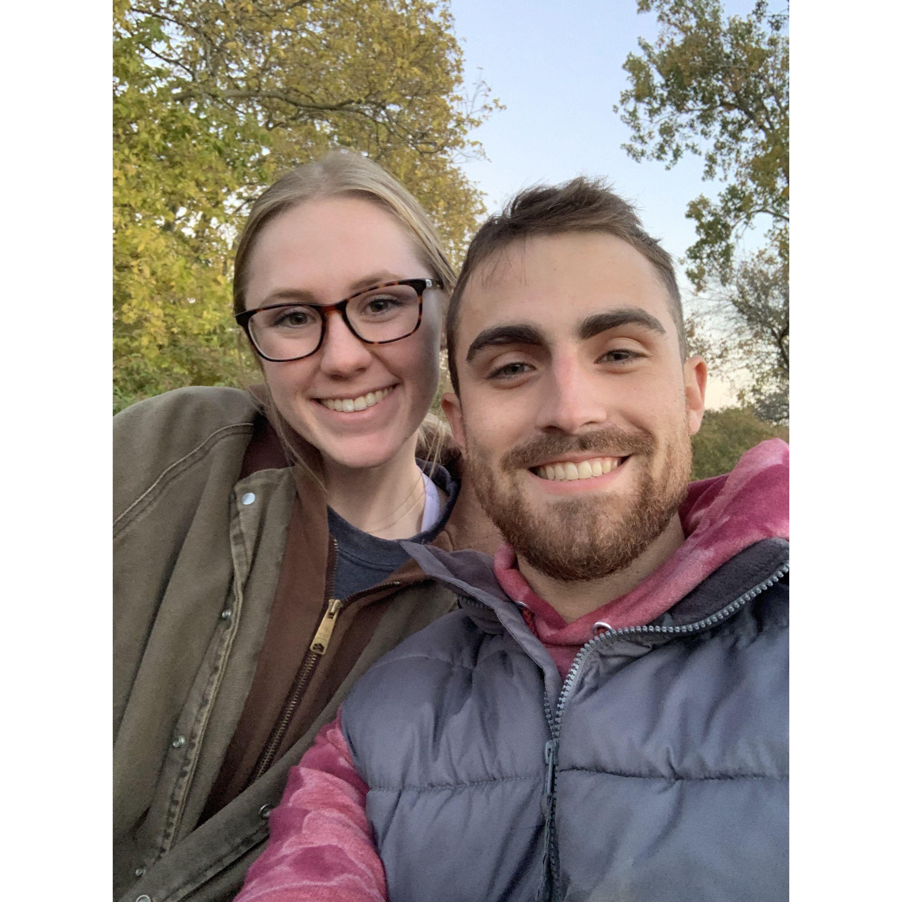 One of the many trips taken to Austin's house.