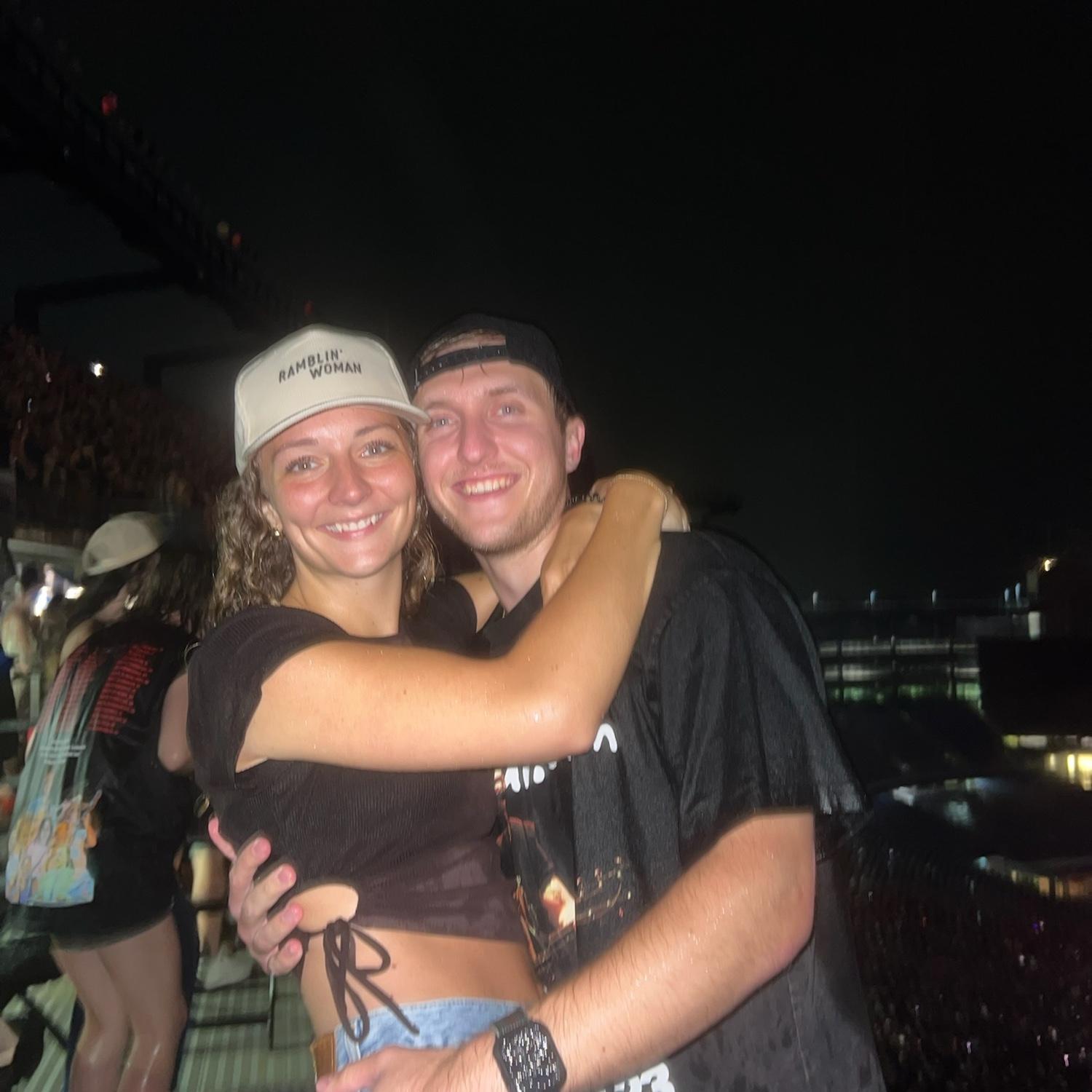 Then we saw ZB at Gillette with our best friends so crazy lucky