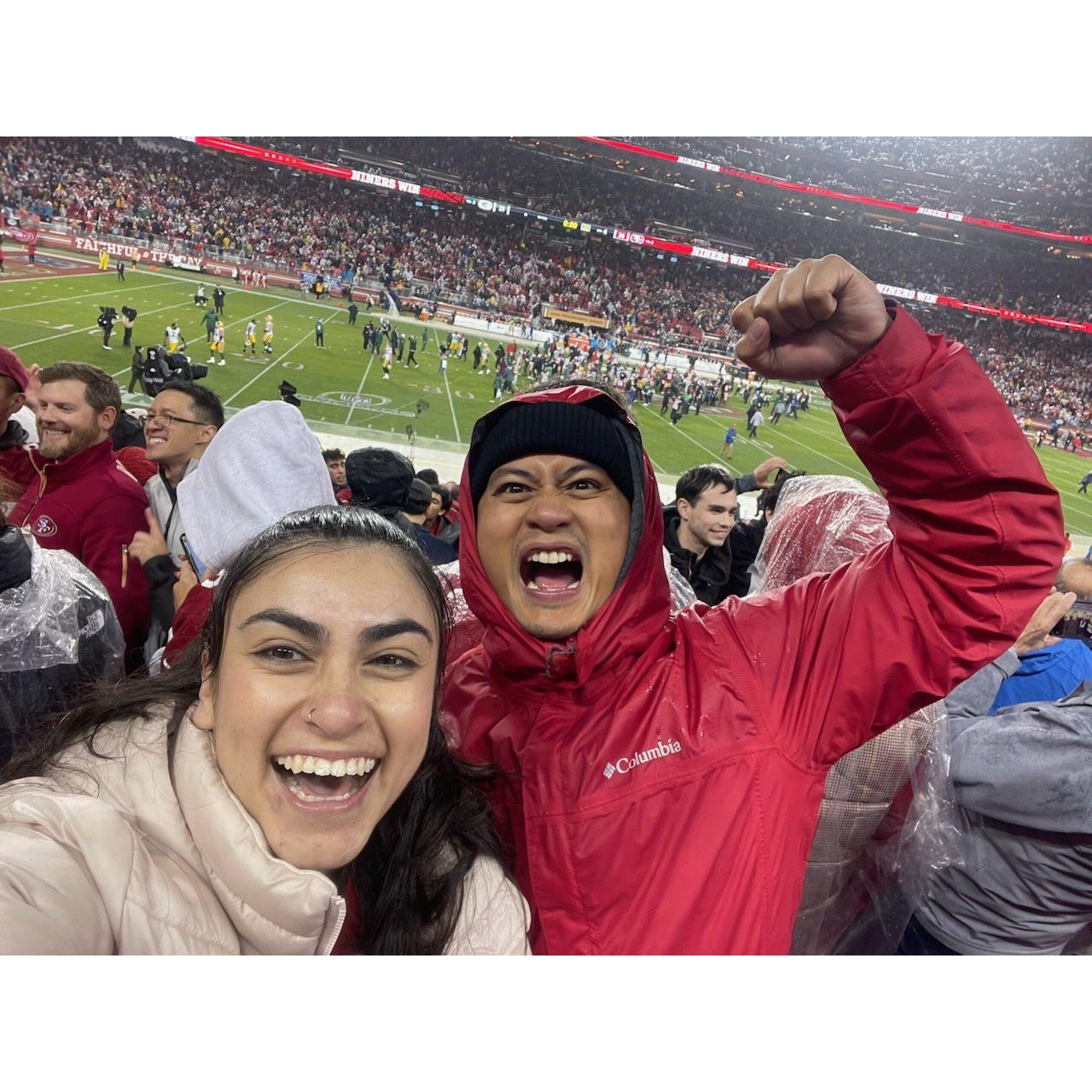 Rainy NFC Championship Game