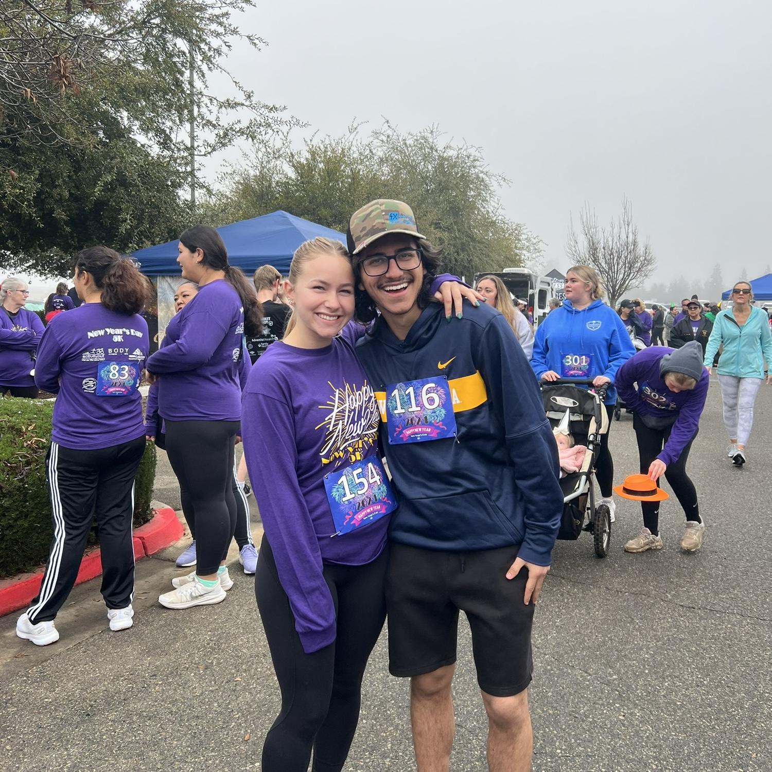 Our first run together.