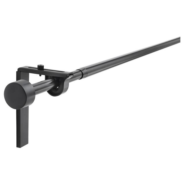 RÄCKA Curtain rod combination, black, 47 1/4-82 5/8 "Show measurements specifications