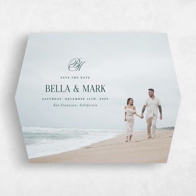 Green Diamond Wedding Save the Date - Kennedy Photo