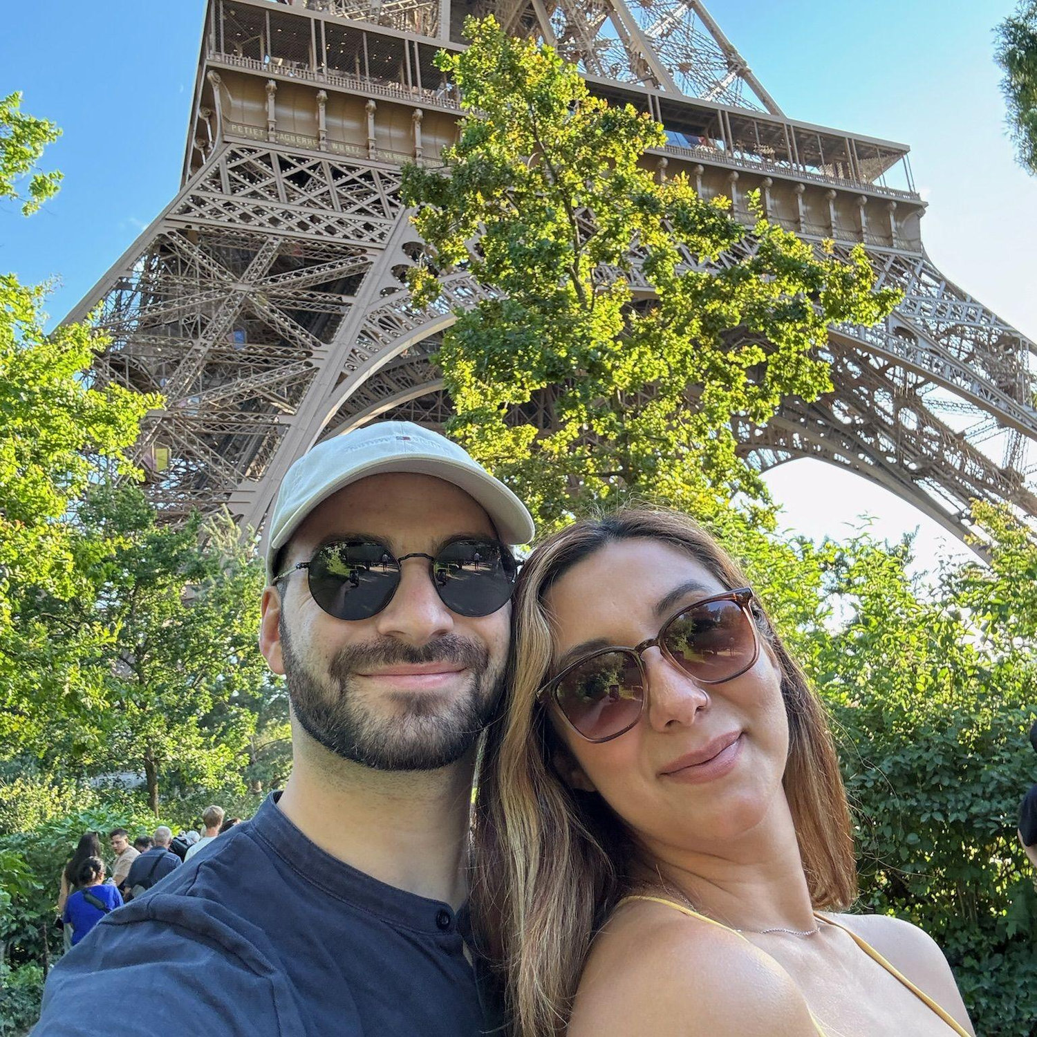 In front of the Eiffel Tower. Just amazing!