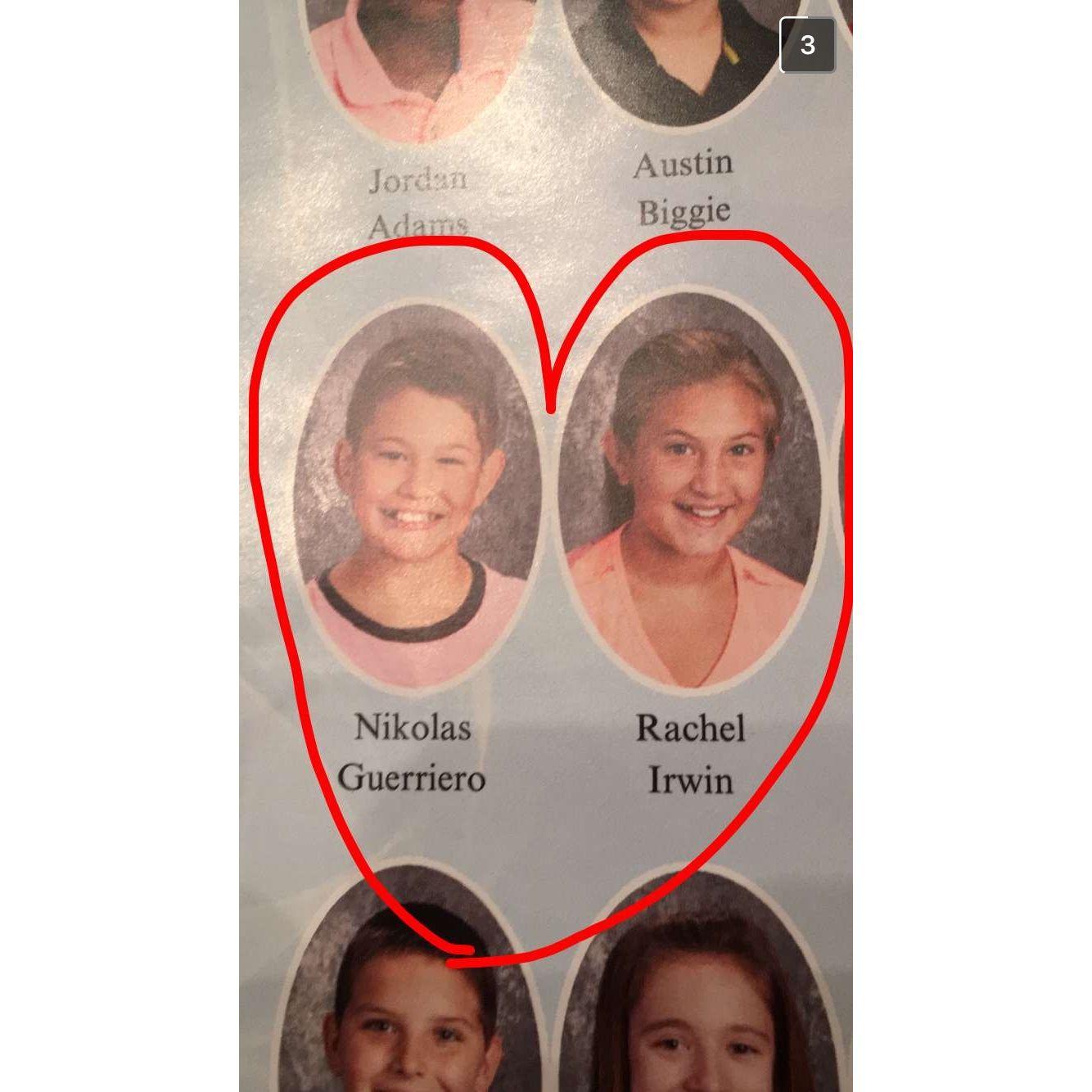 When we first met in sixth grade.