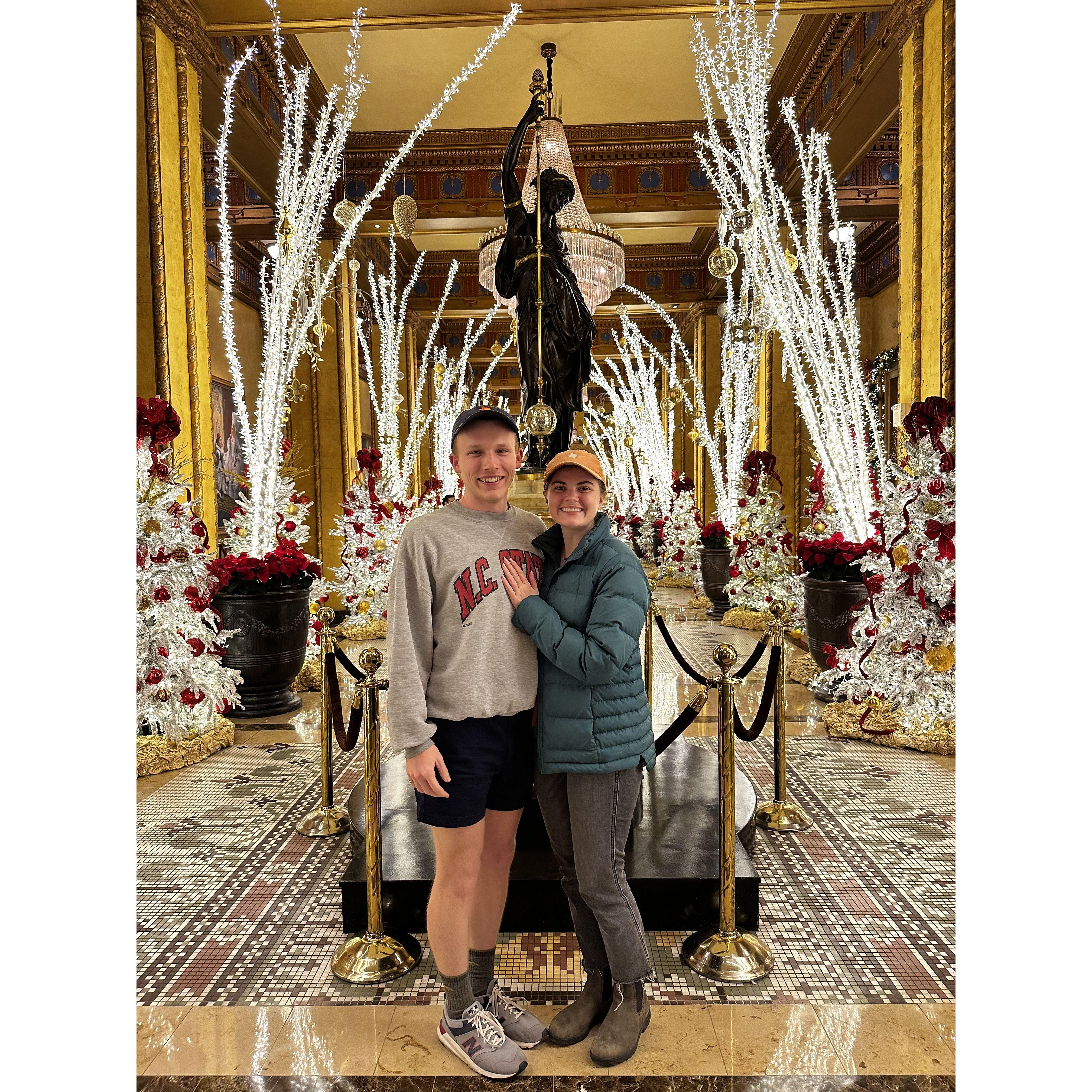 Christmas in New Orleans at the Roosevelt Hotel