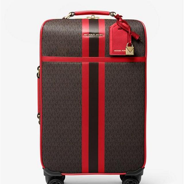 Bedford Travel Extra-Large Logo Stripe Suitcase