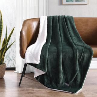 Signature Solid Reversible Throw Blanket