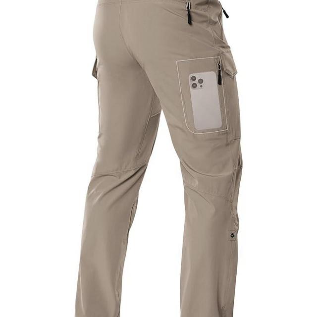 Moosehill Men's Hiking Cargo Pants Lightweight Water-Resistant Quick Dry for Tactical Work Fishing Golf Travel Outdoor Casual